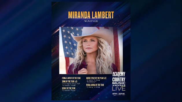 'Friends & heroes' make the ACM noms even better for Miranda Lambert